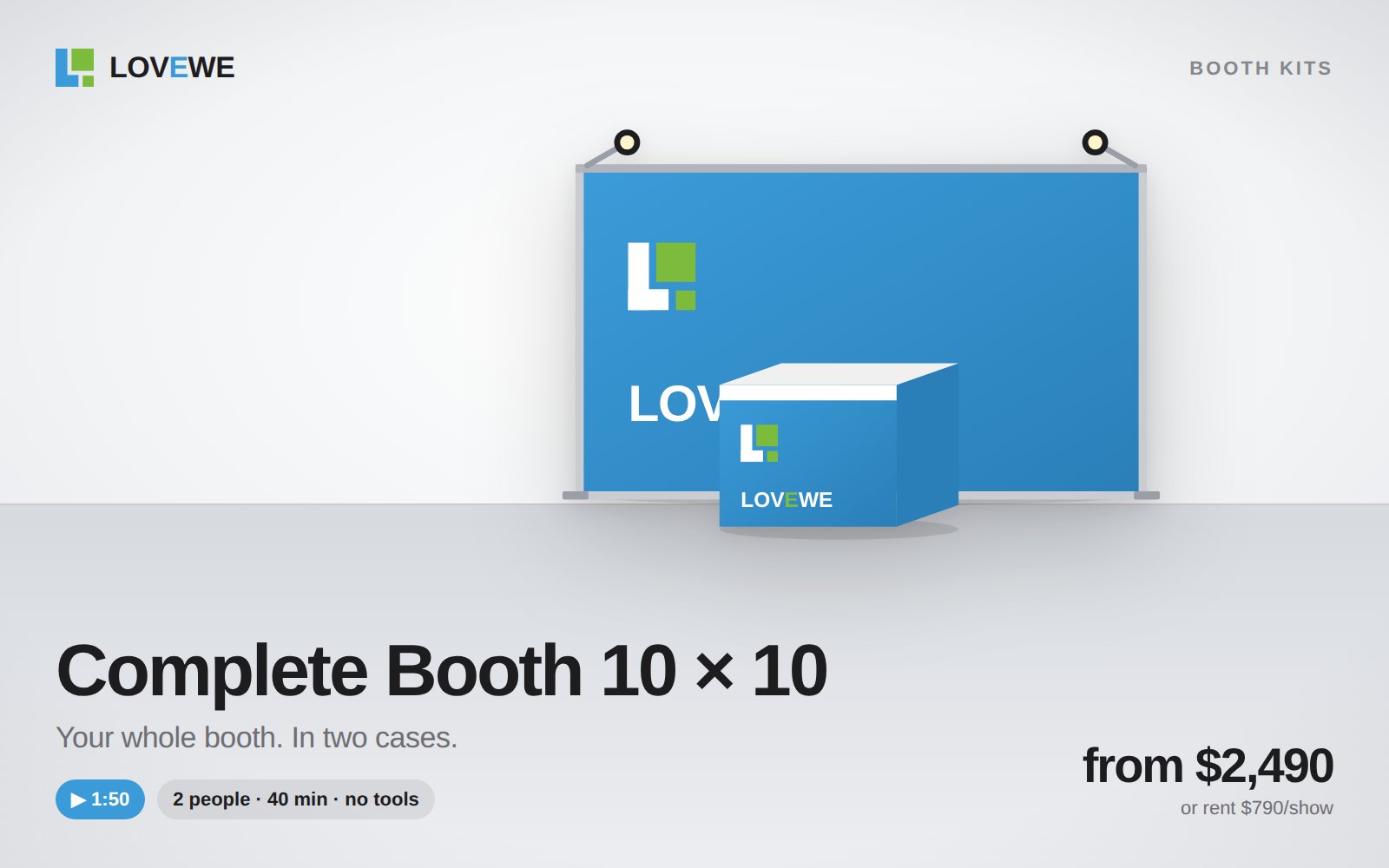 Complete Booth 10 × 10 exhibition stand